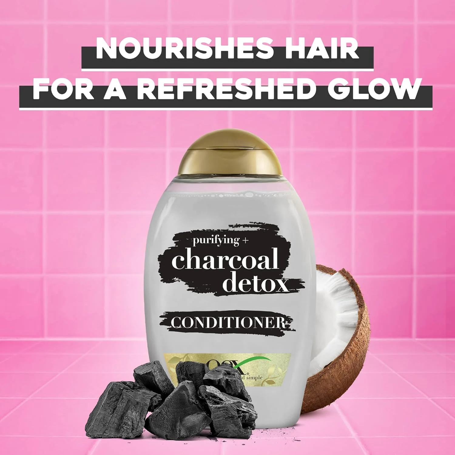 نرم کننده سم زدای ذغال فعال او جی ایکس، 385 میلی لیتر نرم کننده سم زدای ذغال فعال او جی ایکس، 385 میلی لیتر