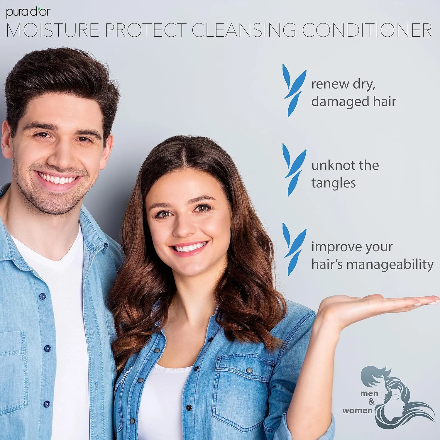 نرم کننده پاک کننده محافظ رطوبت PURA D’OR (473ml) باز کننده گره و ترمیم کننده مو با روغن آرگان، اسطوخودوس، بدون سولفات، مناسب انواع مو، آقایان و بانوان (بسته بندی ممکن است متفاوت باشد) نرم کننده پاک کننده محافظ رطوبت PURA D’OR (473ml) باز کننده گره و ترمیم کننده مو با روغن آرگان، اسطوخودوس، بدون سولفات، مناسب انواع مو، آقایان و بانوان (بسته بندی ممکن است متفاوت باشد)