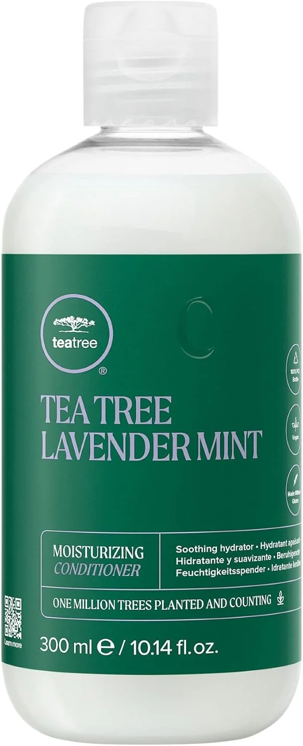نرم کننده مرطوب کننده مو تی تری لوندر نعناع، آبرسان + تسکین دهنده، برای موهای زبر + خشک، 300 میلی لیتر