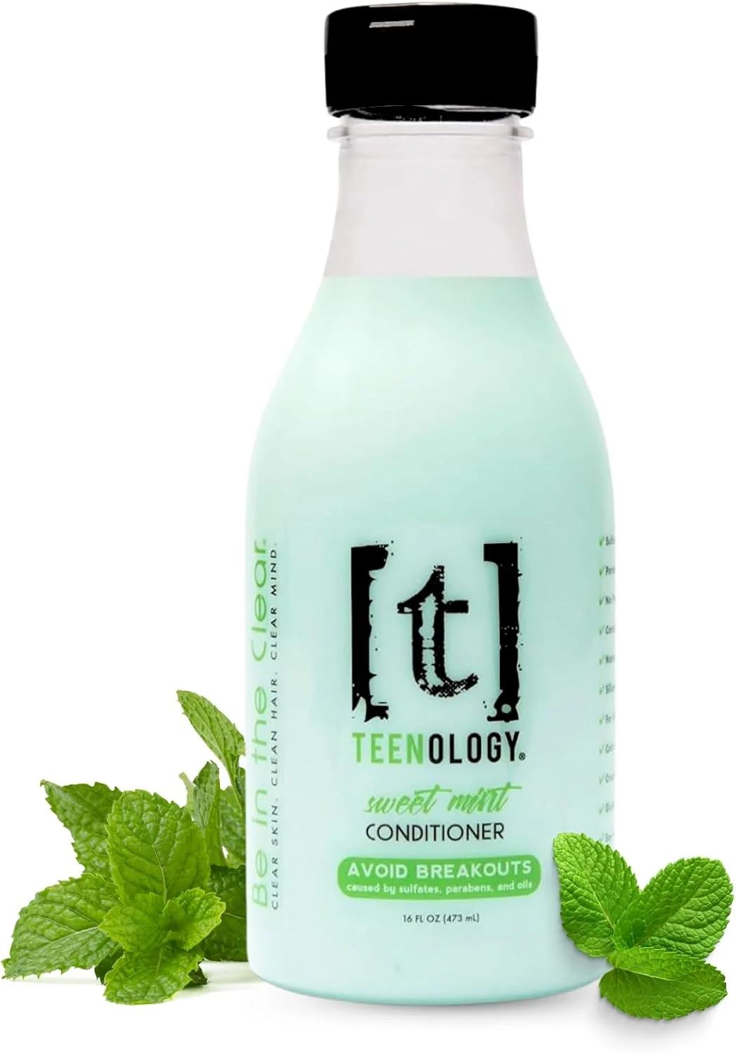 نرم کننده موی نوجوانان Teenology (شکلات نعنایی) - "شفاف باش" - شکلات نعنایی - جلوگیری از جوش - بدون سولفات - بدون پارابن - حاوی عصاره های گیاهی - بدون تست حیوانی - ساخت آمریکا - 4...