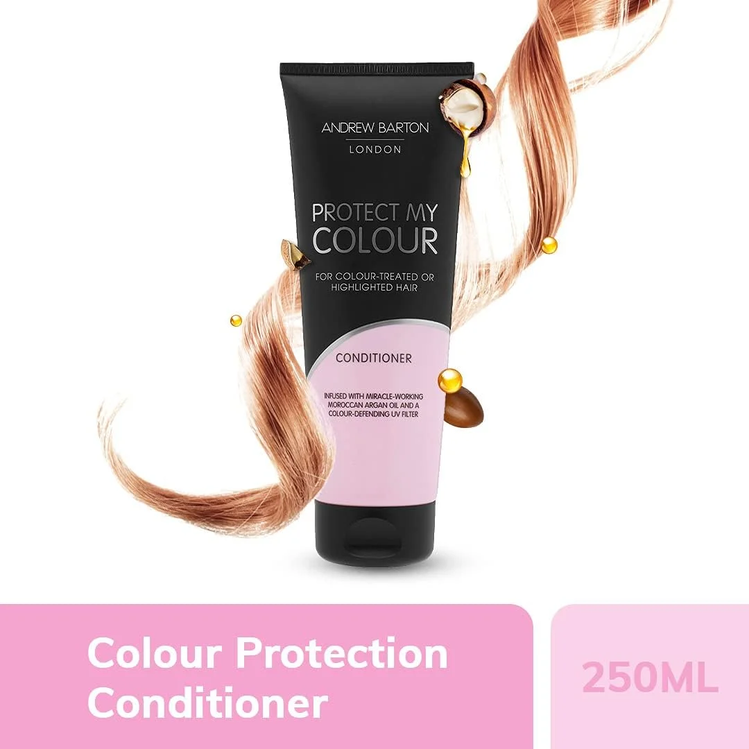 نرم کننده موهای رنگ شده و هایلایت شده اندرو بارتون مدل Protect My Colour حجم 250 میلی لیتر نرم کننده موهای رنگ شده و هایلایت شده اندرو بارتون مدل Protect My Colour حجم 250 میلی لیتر