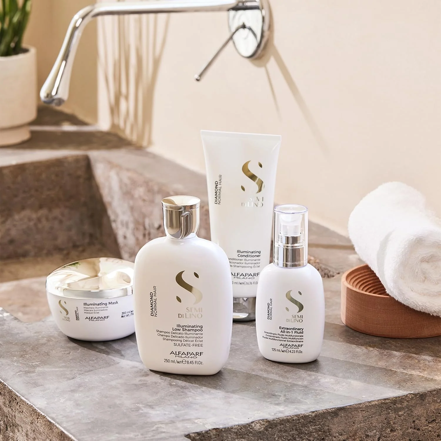 نرم کننده مو سایز مسافرتی درخشان کننده الماس Alfaparf Milano Semi Di Lino - نرم کننده مرطوب کننده برای موهای معمولی و رنگ شده - مراقبت حرفه ای مو بدون سولفات و پارابن (50 میلی لیتر) نرم کننده مو سایز مسافرتی درخشان کننده الماس Alfaparf Milano Semi Di Lino - نرم کننده مرطوب کننده برای موهای معمولی و رنگ شده - مراقبت حرفه ای مو بدون سولفات و پارابن (50 میلی لیتر)