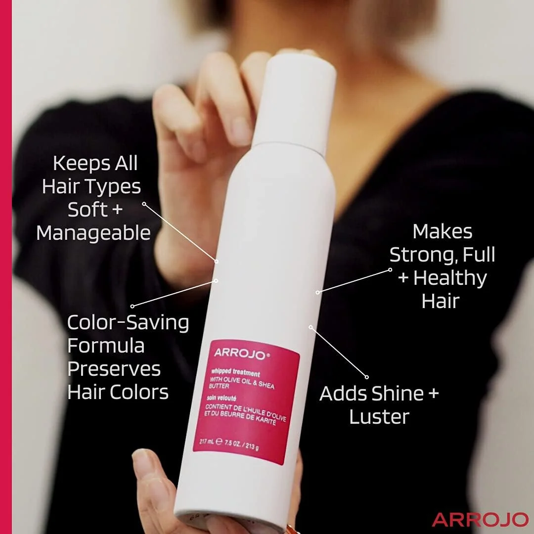 نرم کننده مو رنگ شده ARROJO Whipped Treatment – نرم کننده عمیق مو برای موهای رنگ شده، درخشندگی و براقیت را حفظ می کند - ماندگاری طولانی، نرم کننده عمیق محافظ رنگ برای موهای رنگ شده (221 میلی لیتر) نرم کننده مو رنگ شده ARROJO Whipped Treatment – نرم کننده عمیق مو برای موهای رنگ شده، درخشندگی و براقیت را حفظ می کند - ماندگاری طولانی، نرم کننده عمیق محافظ رنگ برای موهای رنگ شده (221 میلی لیتر)