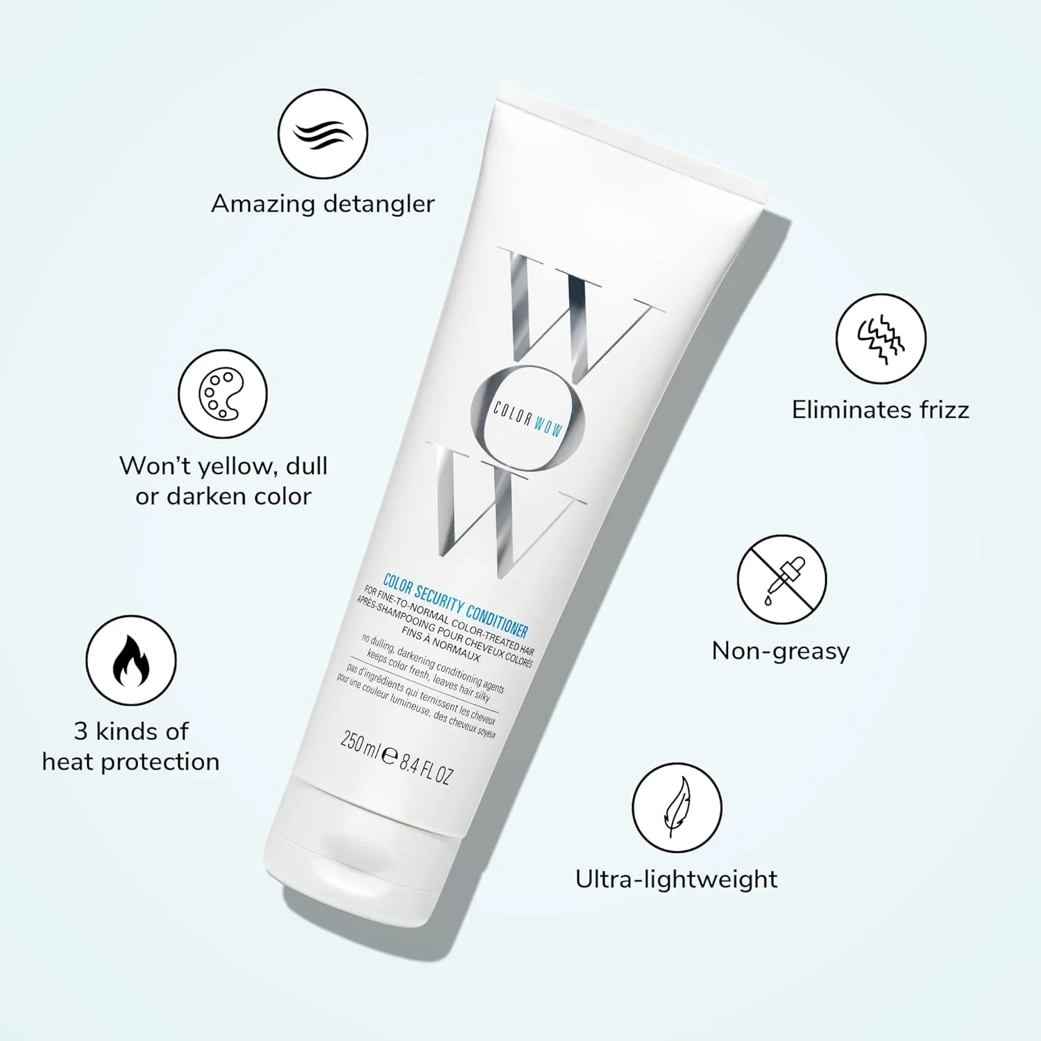 نرم کننده موهای نازک تا معمولی کالر واو کالر سکیوریتی - آبرسانی سبک برای موهای نازک، کم پشت و شکننده؛ باز کننده گره، تغذیه کننده + درخشان کننده با روغن آرگان؛ محافظ رنگ مو؛ محافظت در برابر حرارت نرم کننده موهای نازک تا معمولی کالر واو کالر سکیوریتی - آبرسانی سبک برای موهای نازک، کم پشت و شکننده؛ باز کننده گره، تغذیه کننده + درخشان کننده با روغن آرگان؛ محافظ رنگ مو؛ محافظت در برابر حرارت