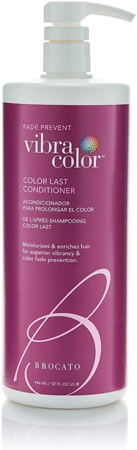 نرم کننده موهای رنگ شده Brocato Vibracolor Color Last: نرم کننده ایمن برای موهای رنگ شده - جلوگیری از محو شدن و افزایش ماندگاری و درخشندگی موهای رنگ شده - بدون سولفات یا پارابن - 946 میلی لیتر نرم کننده موهای رنگ شده Brocato Vibracolor Color Last: نرم کننده ایمن برای موهای رنگ شده - جلوگیری از محو شدن و افزایش ماندگاری و درخشندگی موهای رنگ شده - بدون سولفات یا پارابن - 946 میلی لیتر