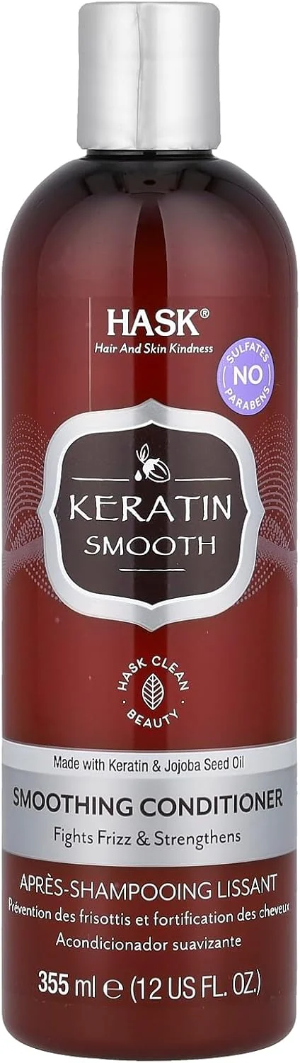 نرم کننده صاف کننده مو حاوی پروتئین کراتین هاسک، 355 میلی لیتر