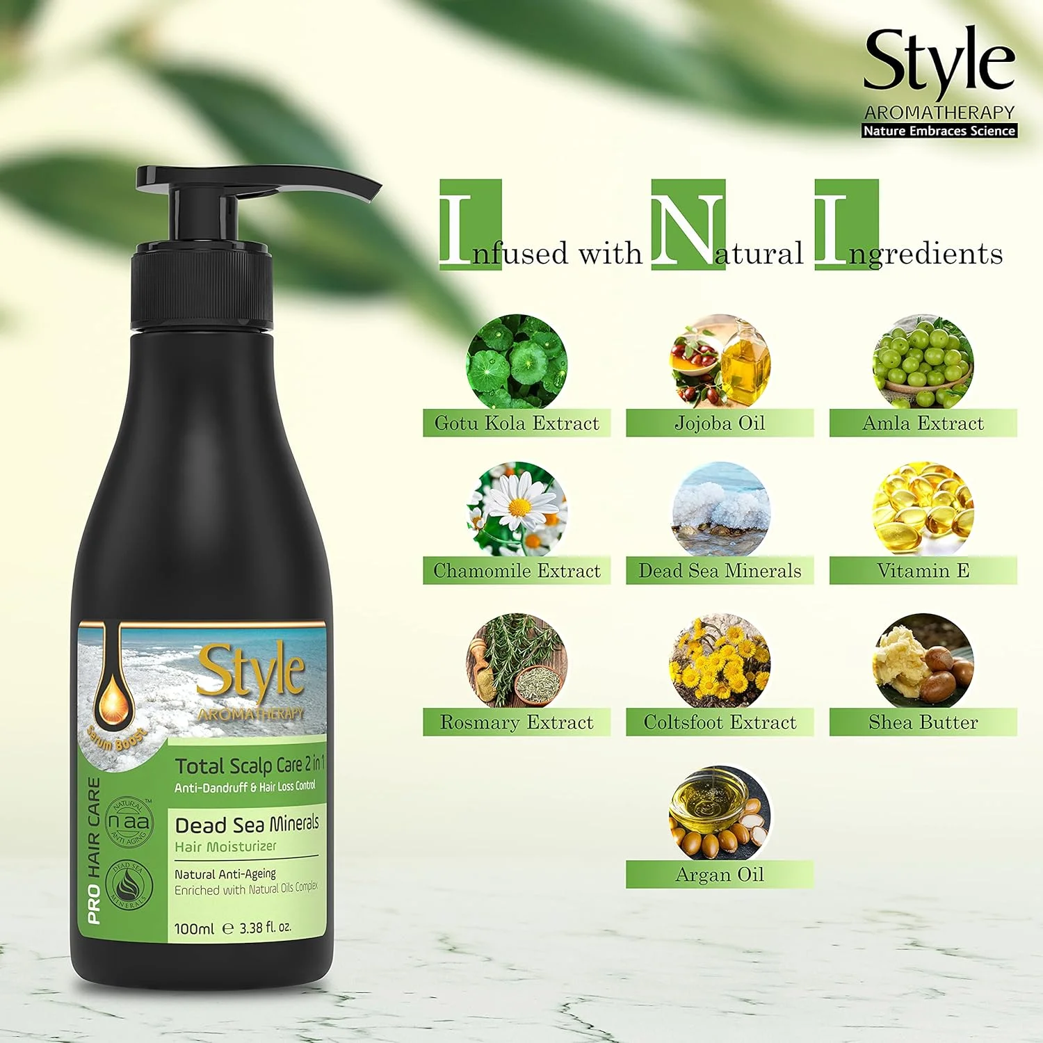 کرم مو مرطوب کننده بدون نیاز به آبکشی مراقبت کامل از پوست سر Style Aromatherapy Professional (مرطوب کننده، 100 میلی لیتر) کرم مو مرطوب کننده بدون نیاز به آبکشی مراقبت کامل از پوست سر Style Aromatherapy Professional (مرطوب کننده، 100 میلی لیتر)