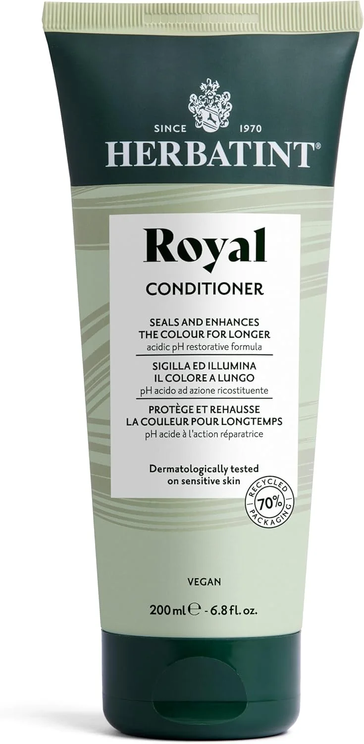 Herbatint Royal Conditioner - 200ml | Regenerating Hair Conditioner for Coloured Hair, Exclusive Formula with Acid pH and Organic Aloe Vera, 96% Natural Ingredients | Protects Colour & Shine Herbatint Royal Conditioner - 200ml | Regenerating Hair Conditioner for Coloured Hair, Exclusive Formula with Acid pH and Organic Aloe Vera, 96% Natural Ingredients | Protects Colour & Shine