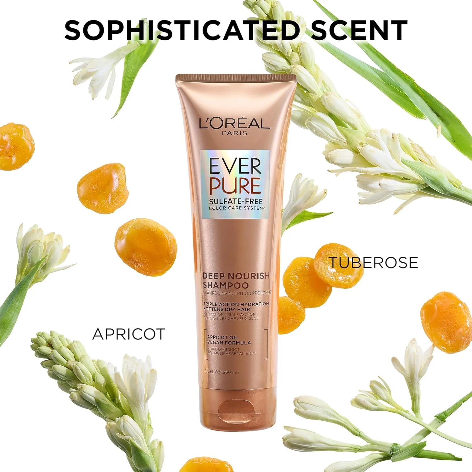 نرم کننده مو لورآل پاریس Evercreme بدون سولفات برای موهای خشک، آبرسانی سه گانه برای موهای خشک، شکننده یا رنگ شده، حاوی روغن زردآلو، 250 میلی لیتر (بسته 1 عددی) (بسته بندی ممکن است متفاوت باشد) نرم کننده مو لورآل پاریس Evercreme بدون سولفات برای موهای خشک، آبرسانی سه گانه برای موهای خشک، شکننده یا رنگ شده، حاوی روغن زردآلو، 250 میلی لیتر (بسته 1 عددی) (بسته بندی ممکن است متفاوت باشد)