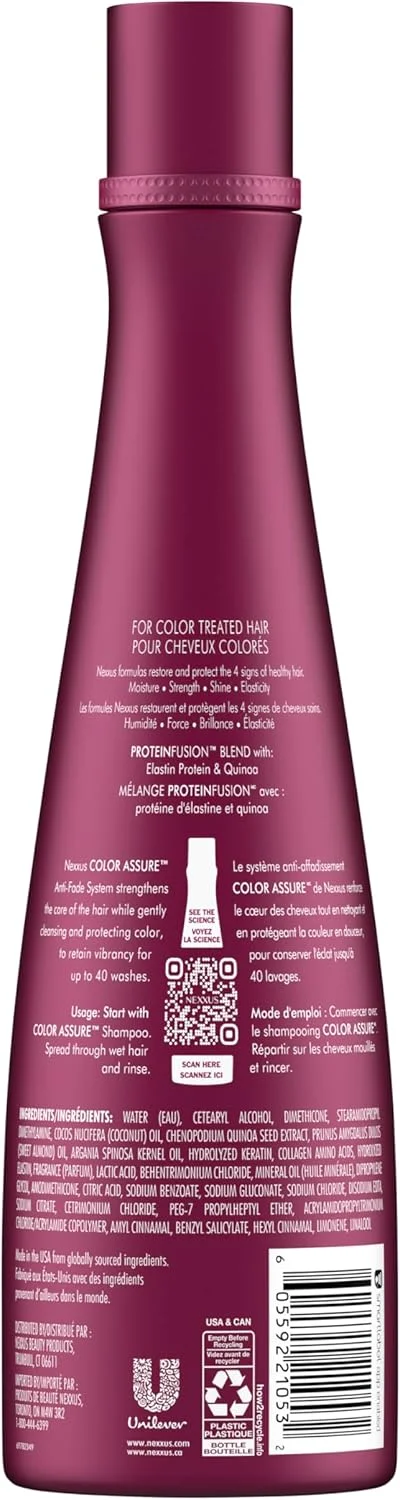 نرم کننده موهای رنگ شده نکسوس کالر اَشور با پروتئین فیوژن، نرم کننده موهای رنگ شده 400 میلی لیتر نرم کننده موهای رنگ شده نکسوس کالر اَشور با پروتئین فیوژن، نرم کننده موهای رنگ شده 400 میلی لیتر