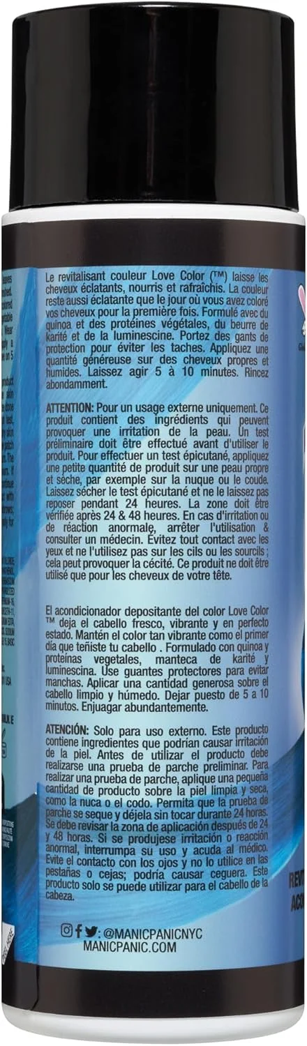 نرم کننده رنگساژ آبی مایل به سبز مانیک پانیک - نرم کننده مو Love Color موها را شاداب، تغذیه شده و با طراوت نگه می دارد - فرموله شده با شی باتر و کینوا - Teal Temptress (236ml) نرم کننده رنگساژ آبی مایل به سبز مانیک پانیک - نرم کننده مو Love Color موها را شاداب، تغذیه شده و با طراوت نگه می دارد - فرموله شده با شی باتر و کینوا - Teal Temptress (236ml)