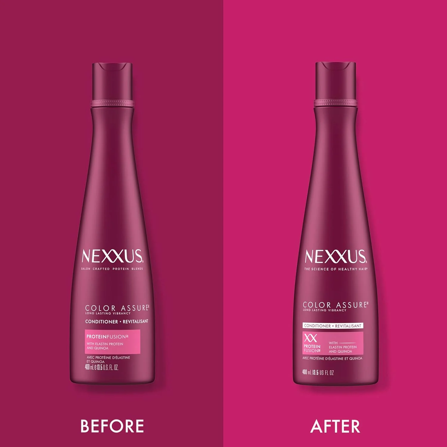 نرم کننده موهای رنگ شده نکسوس کالر اَشور با پروتئین فیوژن، نرم کننده موهای رنگ شده 400 میلی لیتر نرم کننده موهای رنگ شده نکسوس کالر اَشور با پروتئین فیوژن، نرم کننده موهای رنگ شده 400 میلی لیتر