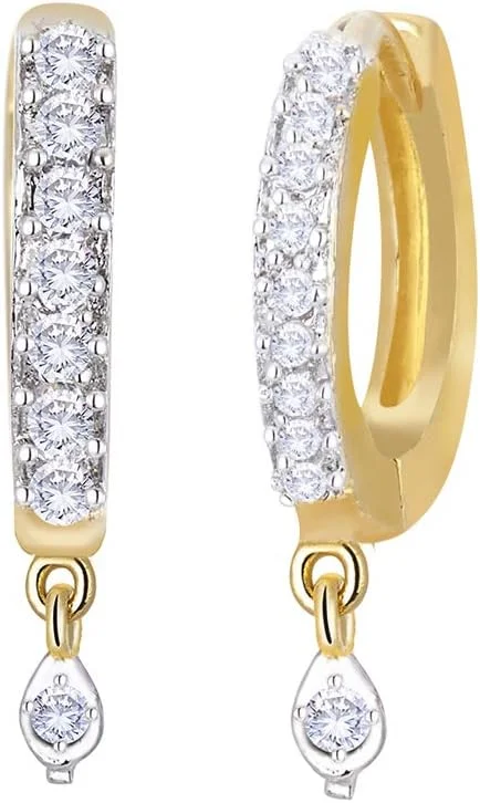 گوشواره حلقه ای چند رنگ نگین دار زنانه و دخترانه Zeneme (مجموعه 5 عددی)