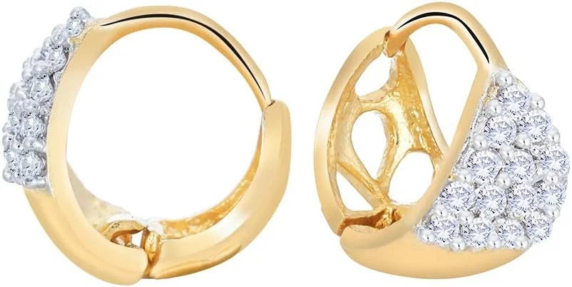 گوشواره حلقه ای چند رنگ نگین دار زنانه و دخترانه Zeneme (مجموعه 5 عددی)