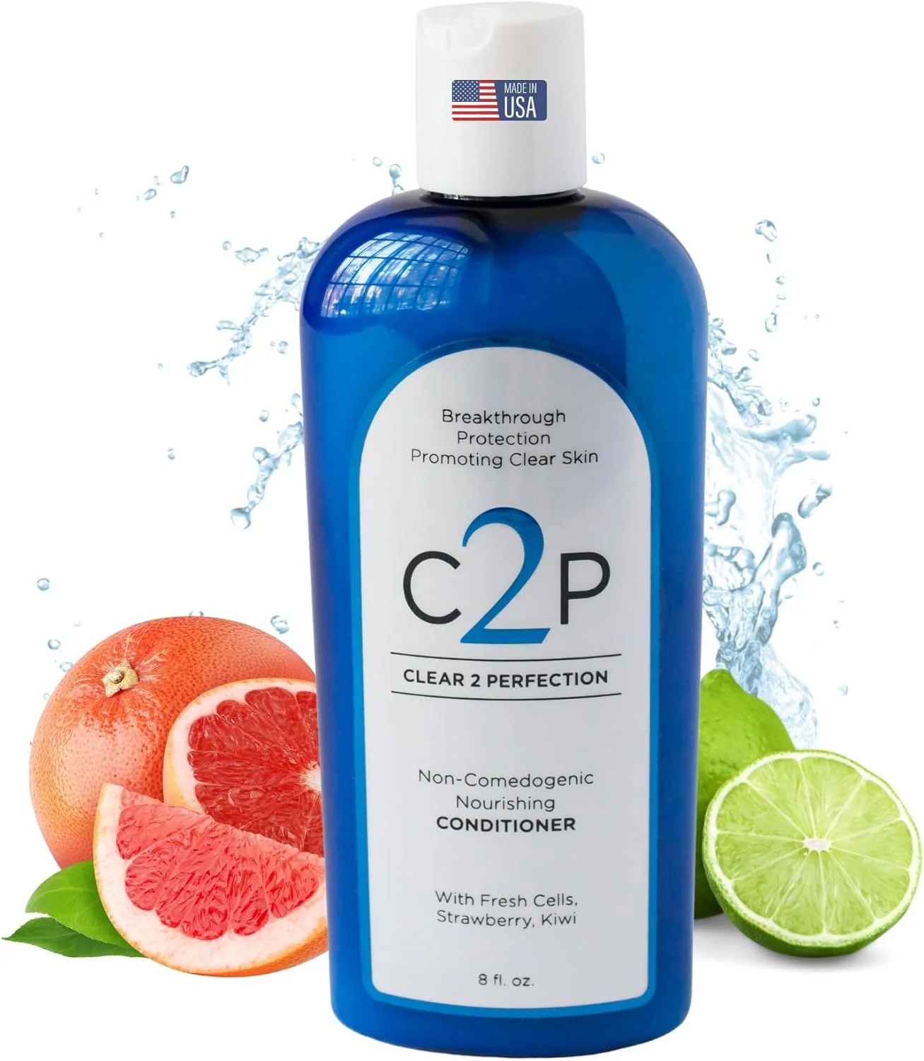 نرم کننده مو غیر کومدوژنیک C2P برای پوست بدون لک از Clear 2 Perfection با سوسپانسیون های توت فرنگی و کیوی Fresh Cells. نرم کننده مو برای آکنه. ساخت آمریکا نرم کننده مو غیر کومدوژنیک C2P برای پوست بدون لک از Clear 2 Perfection با سوسپانسیون های توت فرنگی و کیوی Fresh Cells. نرم کننده مو برای آکنه. ساخت آمریکا