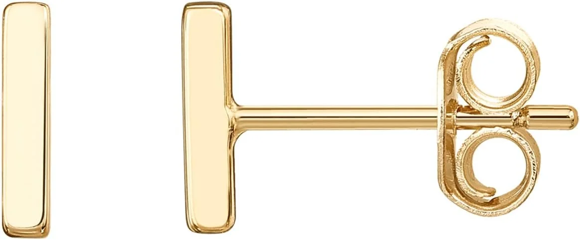 گوشواره های ظریف زنانه پاوی با روکش طلای 14 عیار، میله نقره استرلینگ، نقطه، قلب، مثلث، ستاره، گربه