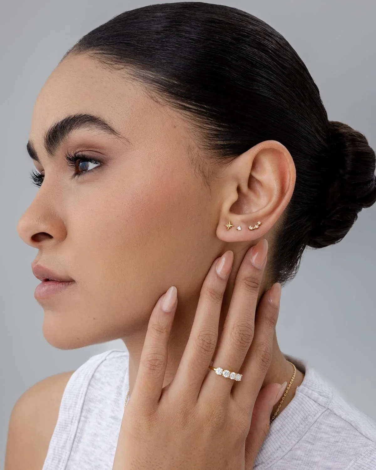 گوشواره های میخی پشت صاف زنانه پاوی با روکش طلای 14 عیار و پایه نقره استرلینگ 925 | پیرسینگ غضروف هلیکس | گوشواره طرح قلب، ماه، مار، صورتک خندان، پروانه، یین و یانگ و ستاره قطبی گوشواره های میخی پشت صاف زنانه پاوی با روکش طلای 14 عیار و پایه نقره استرلینگ 925 | پیرسینگ غضروف هلیکس | گوشواره طرح قلب، ماه، مار، صورتک خندان، پروانه، یین و یانگ و ستاره قطبی