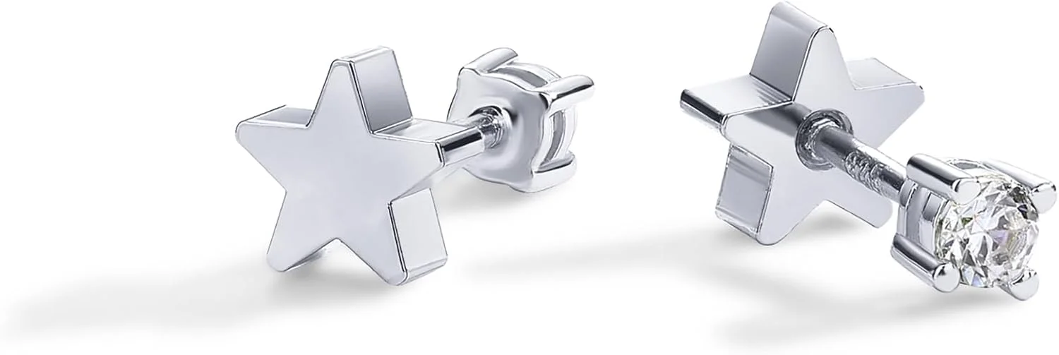گوشواره های ستاره دو طرفه با روکش طلای 14 عیار PAVOI برای زنان با زیرکونیا مکعبی | جفت گوشواره های آسمانی گوشواره های ستاره دو طرفه با روکش طلای 14 عیار PAVOI برای زنان با زیرکونیا مکعبی | جفت گوشواره های آسمانی