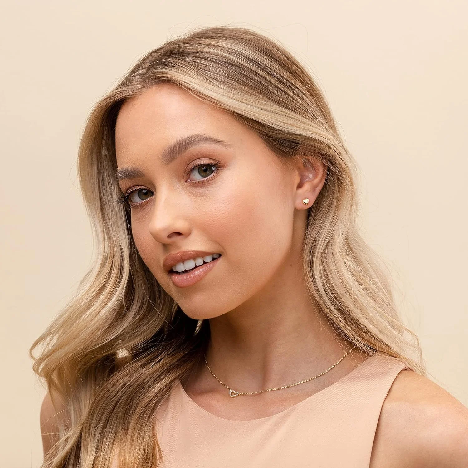 گوشواره های ظریف زنانه پاوی، میله ای، نقطه ای، قلبی، مثلثی، ستاره ای، گربه ای، روکش طلای 14 عیار نقره استرلینگ