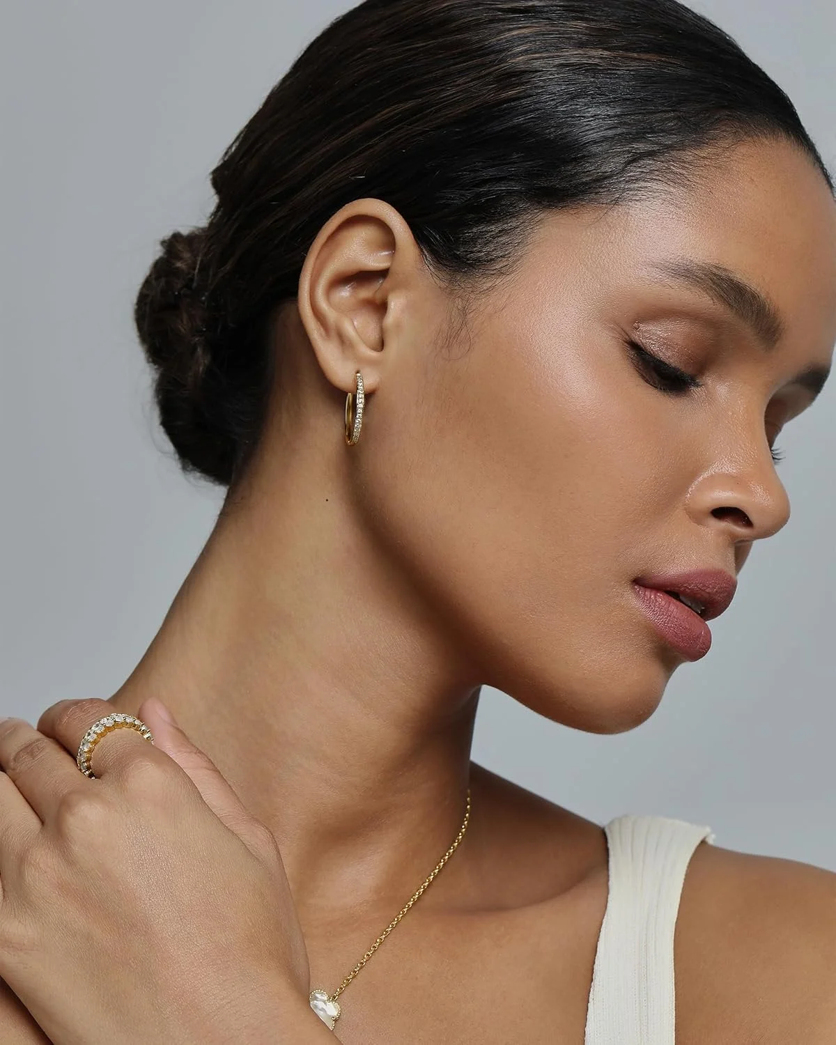 گوشواره های حلقه ای زنانه پاوی با روکش طلای 14 عیار و نگین های زیرکونیا - میله های نقره استرلینگ، گوشواره های طلایی لولایی مد روز برای زنان گوشواره های حلقه ای زنانه پاوی با روکش طلای 14 عیار و نگین های زیرکونیا - میله های نقره استرلینگ، گوشواره های طلایی لولایی مد روز برای زنان