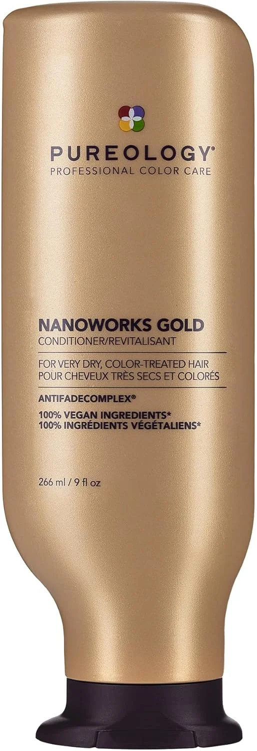 نرم کننده مو پیورولوژی Nanoworks Gold، برای موهای نازک، بسیار خشک و رنگ شده، ترمیم و تقویت کننده مو، فرمولاسیون وگان، بدون سولفات برای پاکسازی ملایم نرم کننده مو پیورولوژی Nanoworks Gold، برای موهای نازک، بسیار خشک و رنگ شده، ترمیم و تقویت کننده مو، فرمولاسیون وگان، بدون سولفات برای پاکسازی ملایم