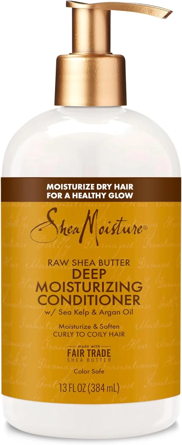 نرم کننده ترمیم کننده شی باتر خامه ای SHEA MOISTURE با جلبک دریایی و روغن آرگان، مرطوب کننده و تقویت کننده موهای خشک، آسیب دیده یا در حال تغییر، 384 میلی لیتر نرم کننده ترمیم کننده شی باتر خامه ای SHEA MOISTURE با جلبک دریایی و روغن آرگان، مرطوب کننده و تقویت کننده موهای خشک، آسیب دیده یا در حال تغییر، 384 میلی لیتر