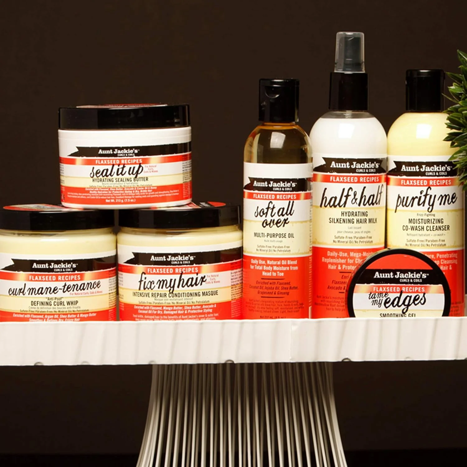 ماسک موی ترمیم کننده مو حاوی روغن تخم کتان Aunt Jackie's حجم 425 گرم ماسک موی ترمیم کننده مو حاوی روغن تخم کتان Aunt Jackie's حجم 425 گرم