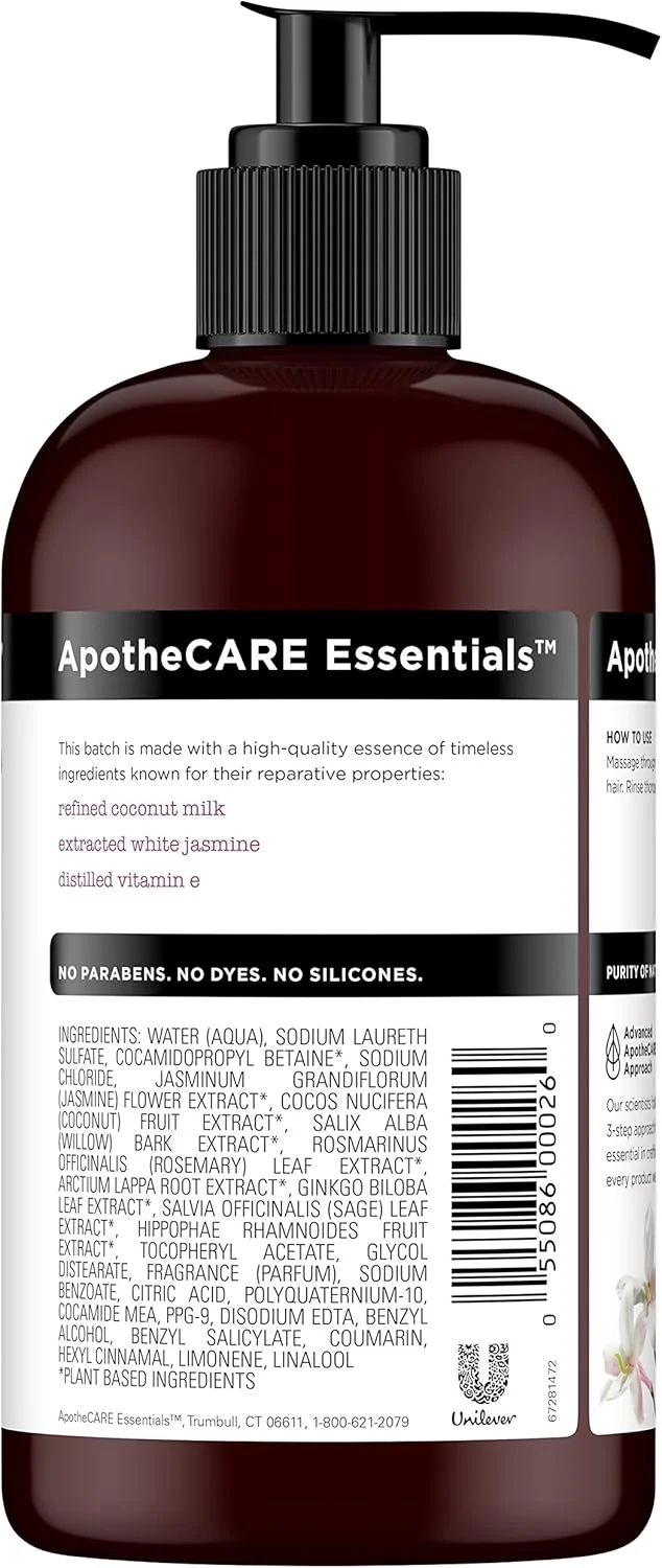 شامپو ترمیم کننده موهای آسیب دیده آپوتِکِر اِسِنشیالز مدل The Mender، حاوی شیر نارگیل، یاس سفید و ویتامین E، حجم 355 میلی لیتر شامپو ترمیم کننده موهای آسیب دیده آپوتِکِر اِسِنشیالز مدل The Mender، حاوی شیر نارگیل، یاس سفید و ویتامین E، حجم 355 میلی لیتر