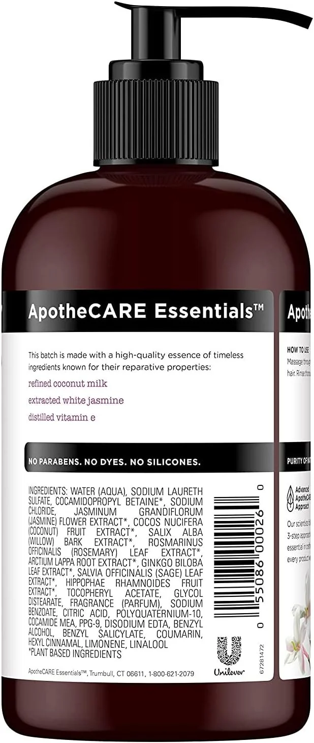 شامپو ترمیم کننده موهای آسیب دیده آپوتِکِر اِسِنشیالز مدل The Mender، حاوی شیر نارگیل، یاس سفید و ویتامین E، حجم 355 میلی لیتر شامپو ترمیم کننده موهای آسیب دیده آپوتِکِر اِسِنشیالز مدل The Mender، حاوی شیر نارگیل، یاس سفید و ویتامین E، حجم 355 میلی لیتر