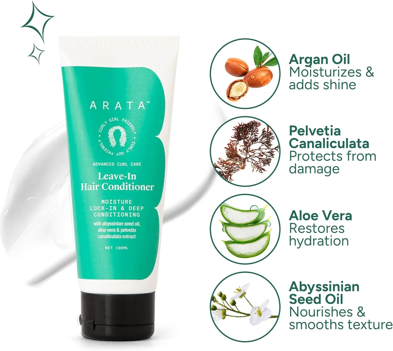 نرم کننده موی فر Arata Advanced Curl Care (۱۰۰ میلی لیتر) | مرطوب کننده و نرم کننده عمقی برای فرهای نرم | روغن دانه حبشی، آلوئه ورا و Pelvetia Canaliculata | ترمیم و حالت دهنده | مورد تایید CG نرم کننده موی فر Arata Advanced Curl Care (۱۰۰ میلی لیتر) | مرطوب کننده و نرم کننده عمقی برای فرهای نرم | روغن دانه حبشی، آلوئه ورا و Pelvetia Canaliculata | ترمیم و حالت دهنده | مورد تایید CG