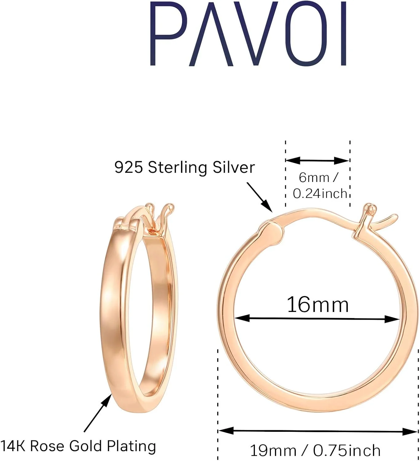 گوشواره های حلقه ای سبک وزن با روکش طلای 14 عیار و پایه نقره استرلینگ 925 پاوی | گوشواره های حلقه ای طلایی زنانه گوشواره های حلقه ای سبک وزن با روکش طلای 14 عیار و پایه نقره استرلینگ 925 پاوی | گوشواره های حلقه ای طلایی زنانه