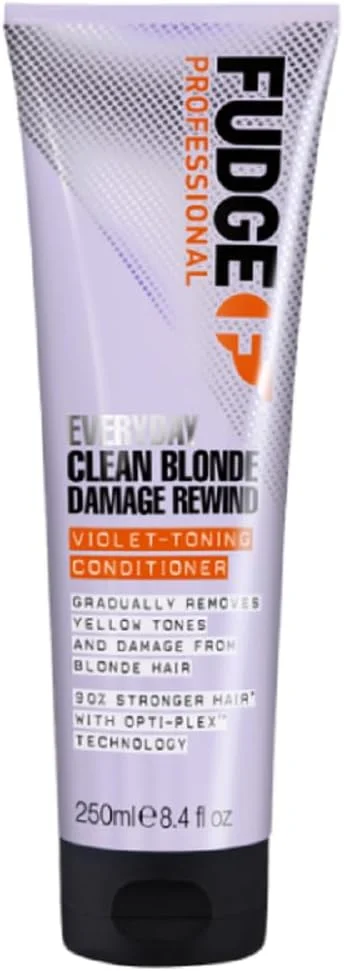نرم کننده موهای بلوند فاج پروفشنال مدل Everyday Clean Blonde Damage Rewind، تونینگ بنفش روزانه برای موهای بلوند، فناوری ترمیم پیوند، 250 میلی لیتر