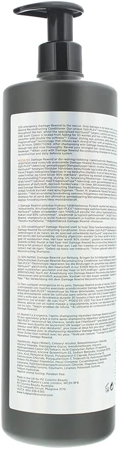 نرم کننده ترمیم کننده مو فاج پروفشنال دمیج ریویند، 90 درصد موهای قوی تر فورا 1000 میلی لیتر نرم کننده ترمیم کننده مو فاج پروفشنال دمیج ریویند، 90 درصد موهای قوی تر فورا 1000 میلی لیتر
