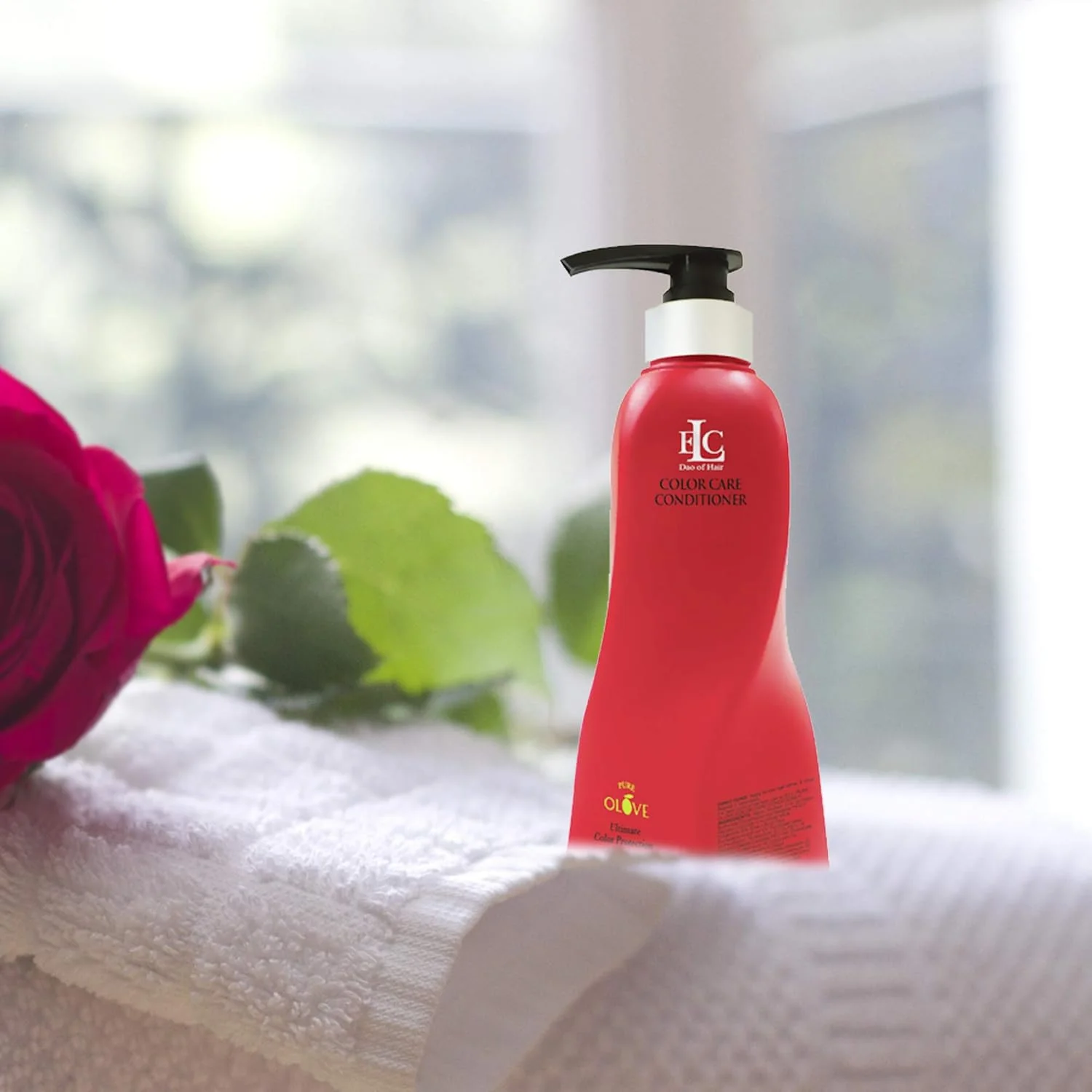 نرم کننده مو رنگ شده ELC Dao of Hair Pure Olove - مناسب موهای رنگ شده - نرم کننده ملایم برای موهای رنگ شده - حاوی روغن زیتون ارگانیک - مناسب موهای نازک، متوسط و ضخیم - 350 میلی لیتر