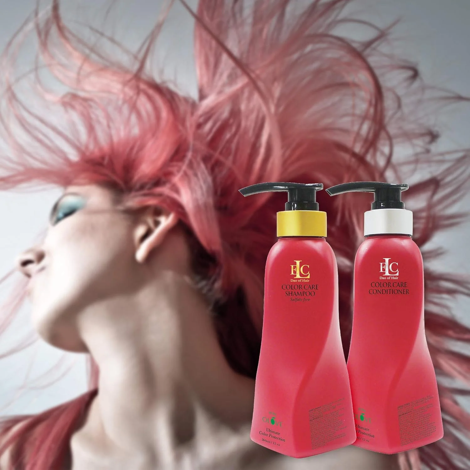 نرم کننده مو رنگ شده ELC Dao of Hair Pure Olove - مناسب موهای رنگ شده - نرم کننده ملایم برای موهای رنگ شده - حاوی روغن زیتون ارگانیک - مناسب موهای نازک، متوسط و ضخیم - 350 میلی لیتر