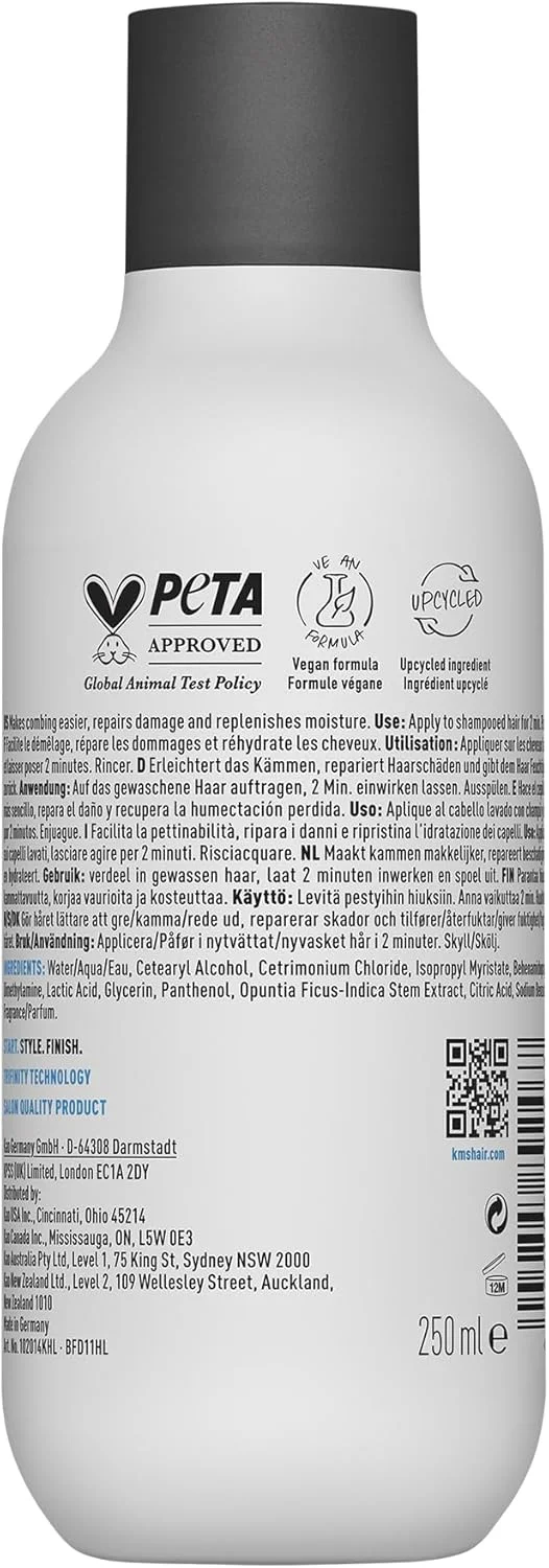 نرم کننده ترمیم کننده و مرطوب کننده مو KMS مناسب موهای خشک و آسیب دیده، 250 میلی لیتر