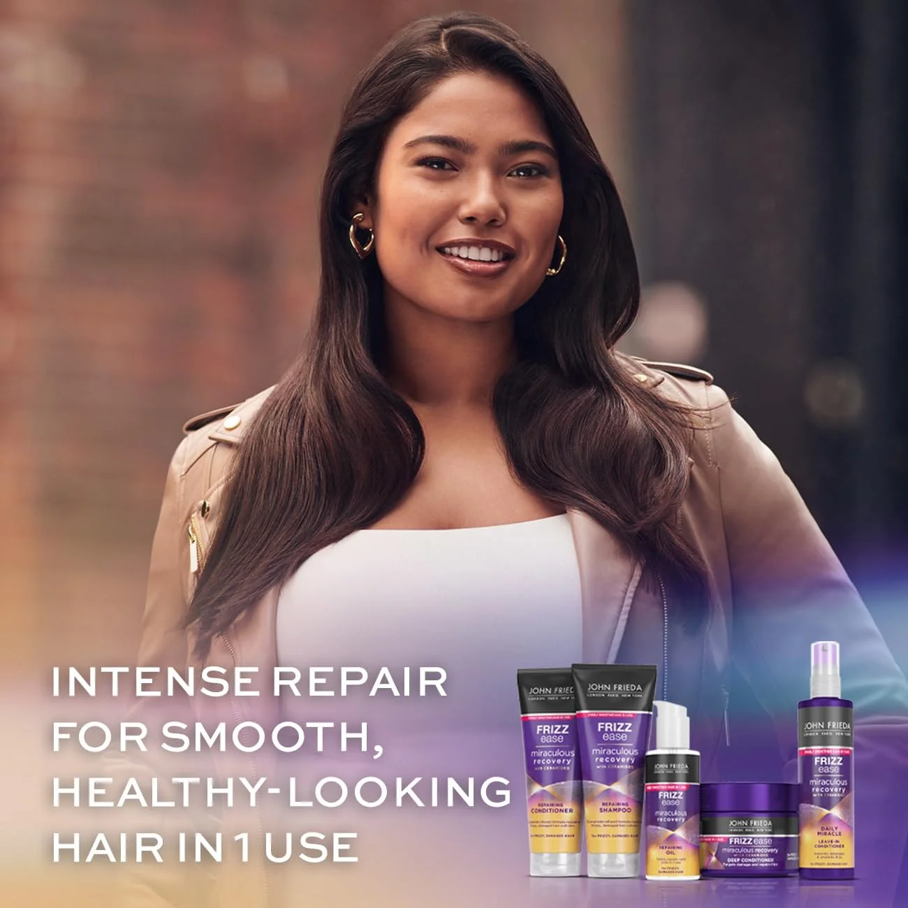 نرم کننده ترمیم کننده موهای آسیب دیده جان فریدا مدل Frizz Ease Miraculous Recovery حجم 250 میلی لیتر، نرم کننده صاف کننده موهای وز نرم کننده ترمیم کننده موهای آسیب دیده جان فریدا مدل Frizz Ease Miraculous Recovery حجم 250 میلی لیتر، نرم کننده صاف کننده موهای وز