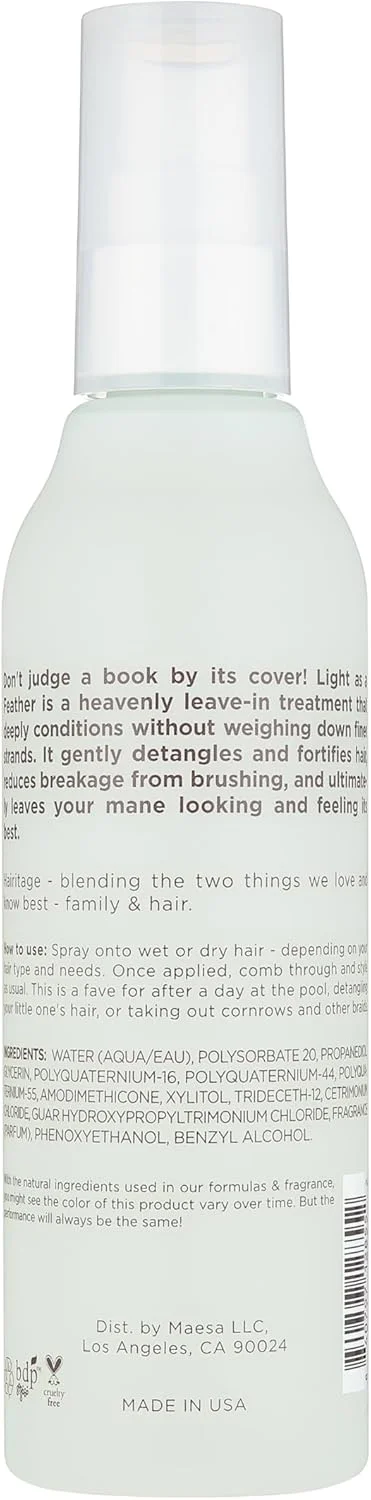 اسپری نرم کننده مو هریتج - درمان مو بدون نیاز به آبکشی برای موهای خشک، آسیب دیده + فر، نازک، موج دار و وز - فرمول سبک - بدون سولفات - رایحه گیلاس + کهربا، 6 اونس مایع اسپری نرم کننده مو هریتج - درمان مو بدون نیاز به آبکشی برای موهای خشک، آسیب دیده + فر، نازک، موج دار و وز - فرمول سبک - بدون سولفات - رایحه گیلاس + کهربا، 6 اونس مایع