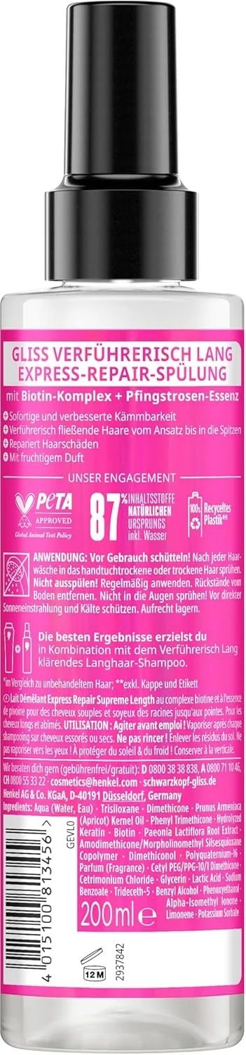 نرم کننده مو گلیس کور مدل Seductive Lang حجم 200 میلی لیتر نرم کننده مو گلیس کور مدل Seductive Lang حجم 200 میلی لیتر