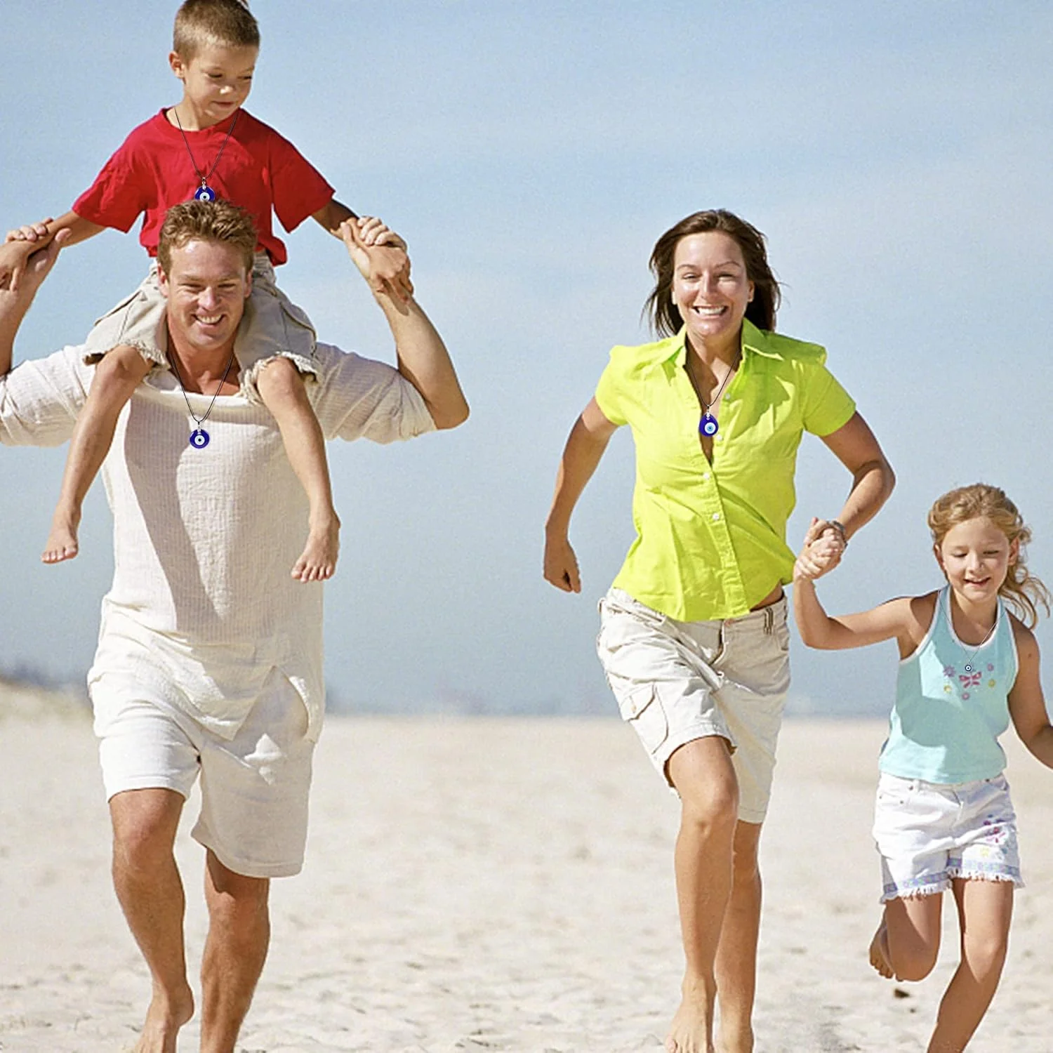 اکسفور 11 تکه ست گردنبند چشم نظر زنانه مردانه با طناب چرمی، گوشواره چشم نظر، دستبند محافظ و آویزهای چشم نظر اکسفور 11 تکه ست گردنبند چشم نظر زنانه مردانه با طناب چرمی، گوشواره چشم نظر، دستبند محافظ و آویزهای چشم نظر