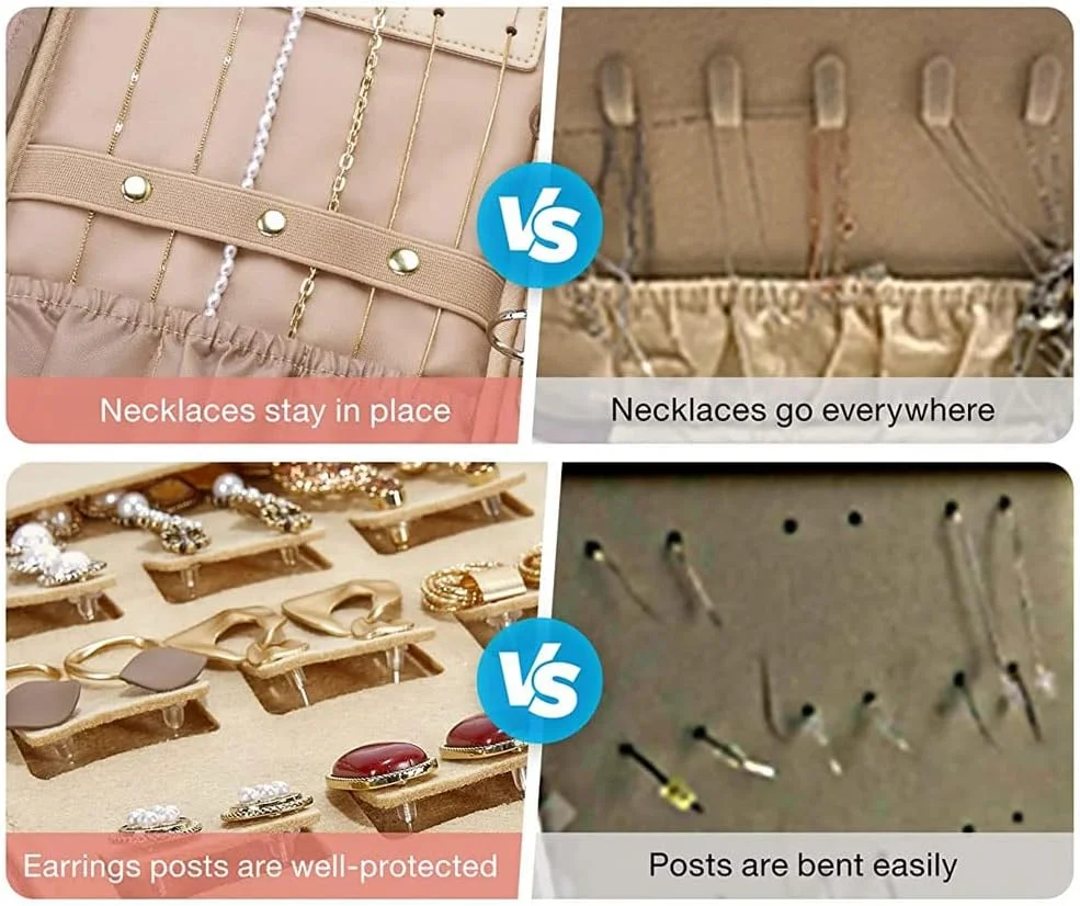 جعبه جواهرات مسافرتی اکسفور، سازمان دهنده کوچک جواهرات چرمی PU برای زنان و دختران، جعبه های نگهدارنده نمایشگر مینی قابل حمل برای گوشواره های میخی، انگشترها، گردنبندها، دستبندها (مشکی) جعبه جواهرات مسافرتی اکسفور، سازمان دهنده کوچک جواهرات چرمی PU برای زنان و دختران، جعبه های نگهدارنده نمایشگر مینی قابل حمل برای گوشواره های میخی، انگشترها، گردنبندها، دستبندها (مشکی)