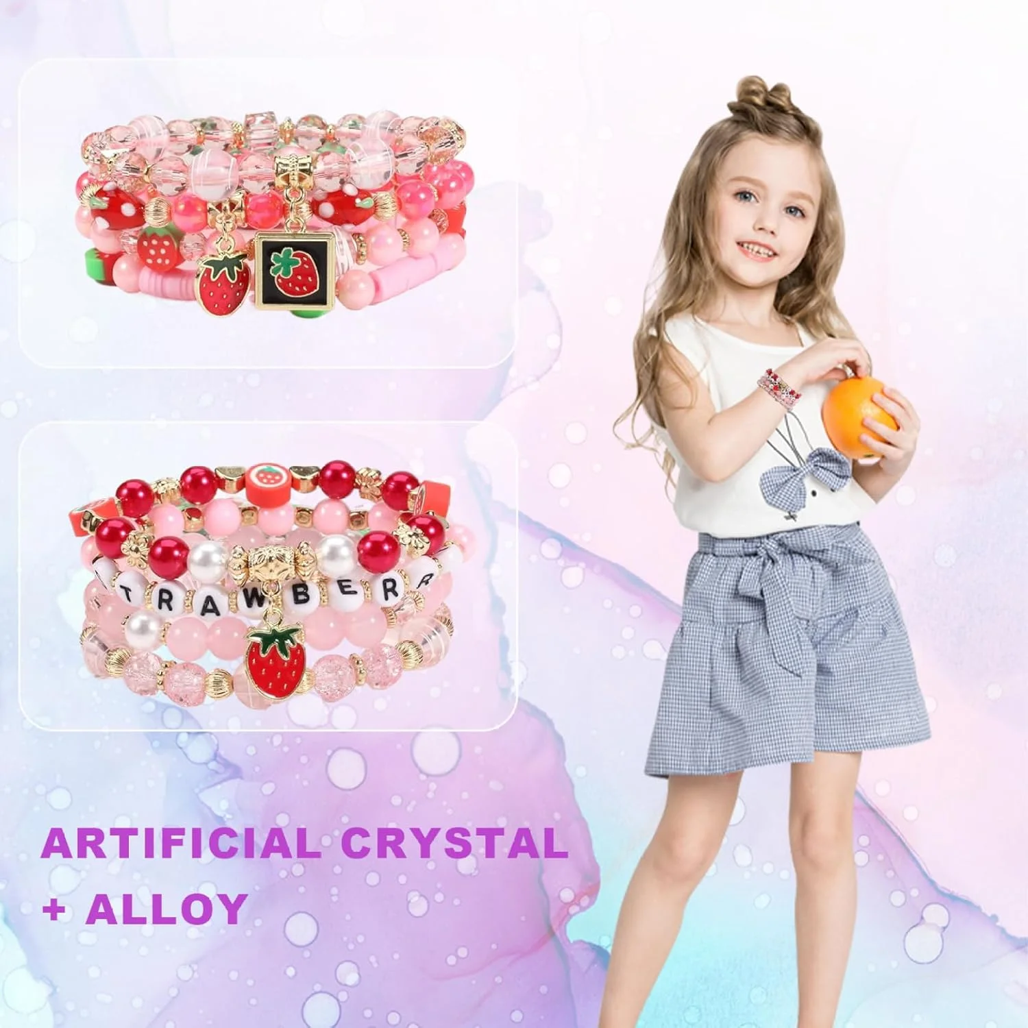 دستبند کریستالی اکسفور با آویز کارتونی، 2 عدد دستبند مهره ای کشسان کارتونی زیبا مرواریدی کاوائی، دستبند آویز با تم توت فرنگی هدیه ای برای دختران نوجوان، کودکان، هالووین، تولد دستبند کریستالی اکسفور با آویز کارتونی، 2 عدد دستبند مهره ای کشسان کارتونی زیبا مرواریدی کاوائی، دستبند آویز با تم توت فرنگی هدیه ای برای دختران نوجوان، کودکان، هالووین، تولد