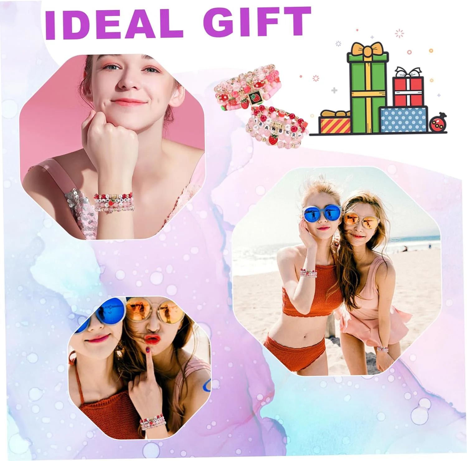 دستبند کریستالی اکسفور با آویز کارتونی، 2 عدد دستبند مهره ای کشسان کارتونی زیبا مرواریدی کاوائی، دستبند آویز با تم توت فرنگی هدیه ای برای دختران نوجوان، کودکان، هالووین، تولد دستبند کریستالی اکسفور با آویز کارتونی، 2 عدد دستبند مهره ای کشسان کارتونی زیبا مرواریدی کاوائی، دستبند آویز با تم توت فرنگی هدیه ای برای دختران نوجوان، کودکان، هالووین، تولد