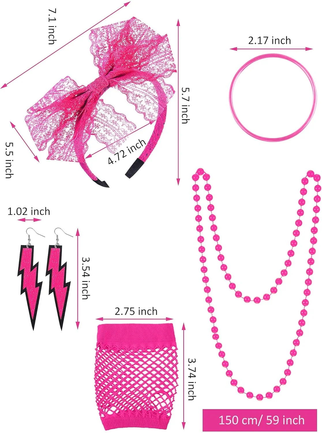 ست لوازم جانبی لباس زنانه دهه 80 Excefore، تی شرت طرح لب، دامن توتو بزرگسال، هدبند توری، گوشواره های نئون، گردنبند، ساق گرمکن، دستکش های توری، دستبند (قرمز رز، XL) ست لوازم جانبی لباس زنانه دهه 80 Excefore، تی شرت طرح لب، دامن توتو بزرگسال، هدبند توری، گوشواره های نئون، گردنبند، ساق گرمکن، دستکش های توری، دستبند (قرمز رز، XL)