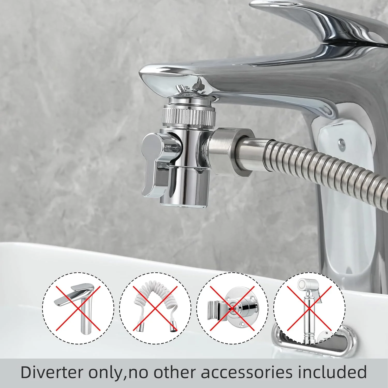 شیر انشعاب آب شیرآلات Tecmolog برای شلنگ اسپری سینک، تقسیم کننده شیرآلات برنجی برای شیر آشپزخانه یا حمام، SBA021 شیر انشعاب آب شیرآلات Tecmolog برای شلنگ اسپری سینک، تقسیم کننده شیرآلات برنجی برای شیر آشپزخانه یا حمام، SBA021