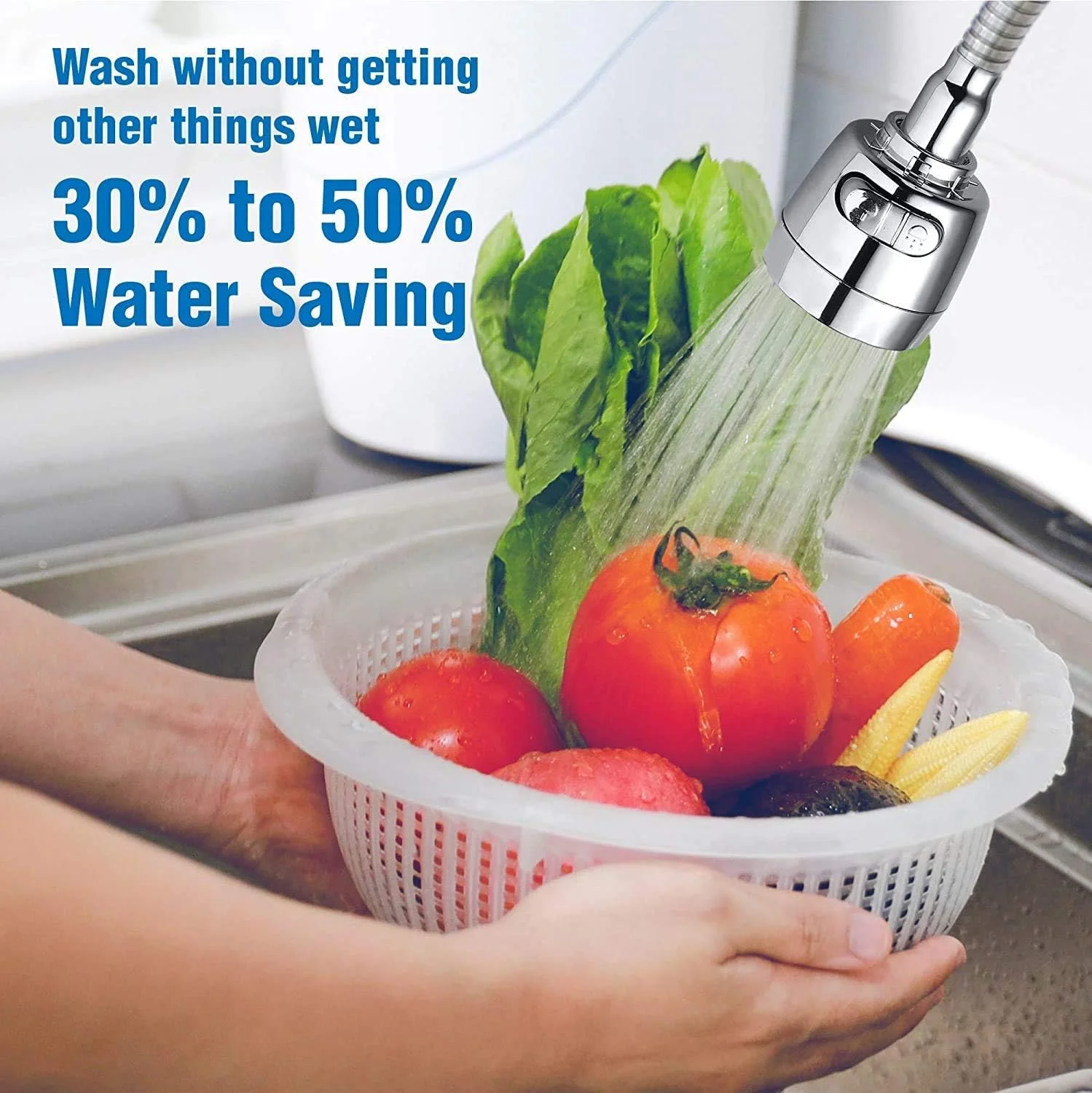 سر دوش شیر آشپزخانه KASTWAVE، آداپتور پخش کننده آب - چرخش 360 درجه، ABS ضد پاشش، جایگزین سر دوش - اتصال نازل سینک دوش انعطاف پذیر با 2 حالت برای حمام سر دوش شیر آشپزخانه KASTWAVE، آداپتور پخش کننده آب - چرخش 360 درجه، ABS ضد پاشش، جایگزین سر دوش - اتصال نازل سینک دوش انعطاف پذیر با 2 حالت برای حمام