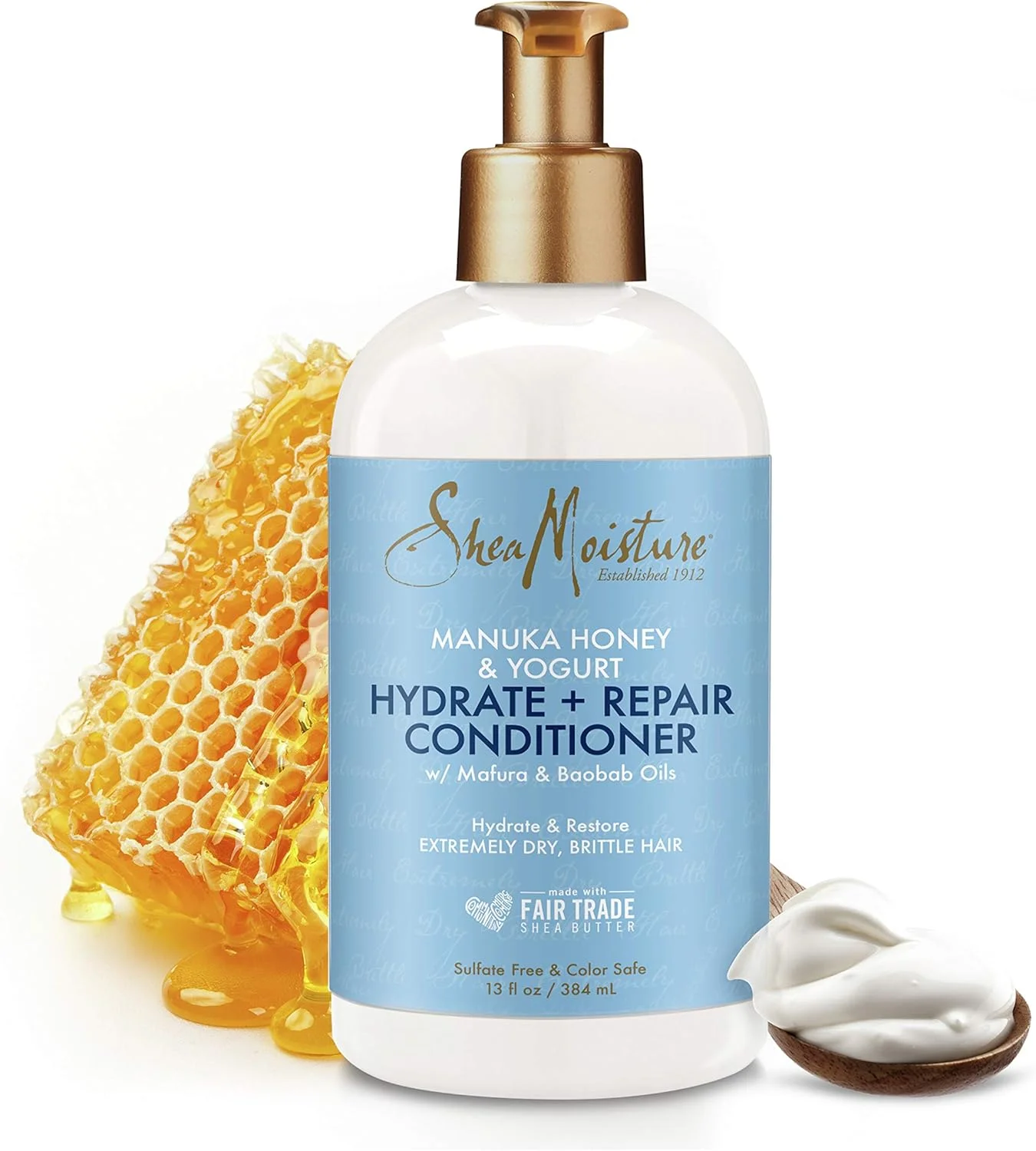 نرم کننده مو شی باتر، عسل مانوکا و ماست آبرسان و ترمیم کننده مناسب آقایان و بانوان 384 میلی لیتر