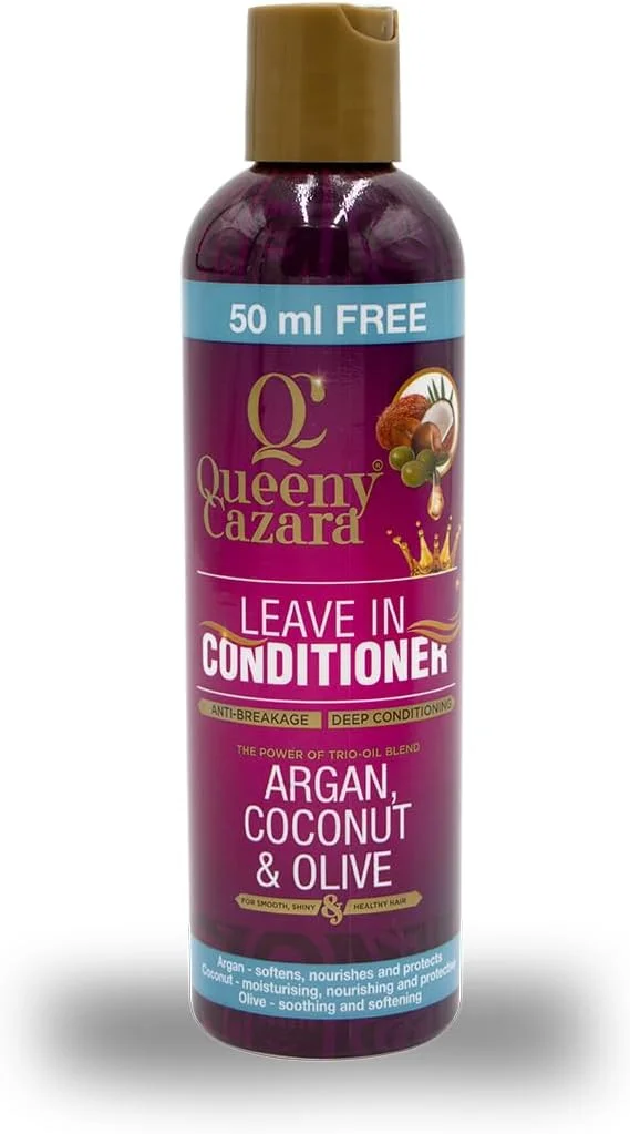کوئینی کازرا - آرگان نارگیل و زیتون (ترکیب قدرت سه گانه) - نرم کننده مو بدون نیاز به آبکشی 250 میلی لیتر / 8.45 اونس (50 میلی لیتر رایگان) - برای موهای صاف، براق و سالم. کوئینی کازرا - آرگان نارگیل و زیتون (ترکیب قدرت سه گانه) - نرم کننده مو بدون نیاز به آبکشی 250 میلی لیتر / 8.45 اونس (50 میلی لیتر رایگان) - برای موهای صاف، براق و سالم.