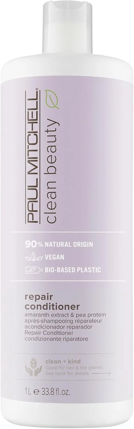 نرم کننده ترمیم کننده مو پل میچل کلین بیوتی، تقویت کننده، متعادل کننده رطوبت، برای موهای آسیب دیده و شکننده، ۱۰۰۰ میلی لیتر