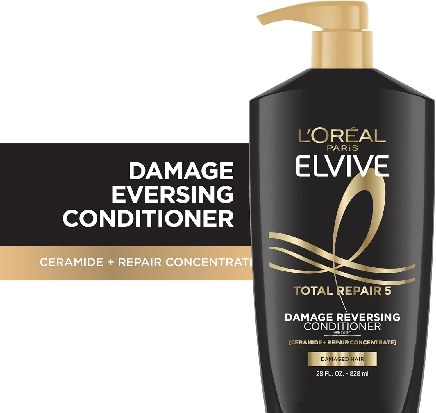 نرم کننده مو لورآل پاریس Elvive Total Repair 5، نرم کننده ترمیم کننده موهای آسیب دیده حاوی پروتئین و سرامید برای موهای قوی، ابریشمی، براق، سالم و احیا شده، 828 میلی لیتر نرم کننده مو لورآل پاریس Elvive Total Repair 5، نرم کننده ترمیم کننده موهای آسیب دیده حاوی پروتئین و سرامید برای موهای قوی، ابریشمی، براق، سالم و احیا شده، 828 میلی لیتر